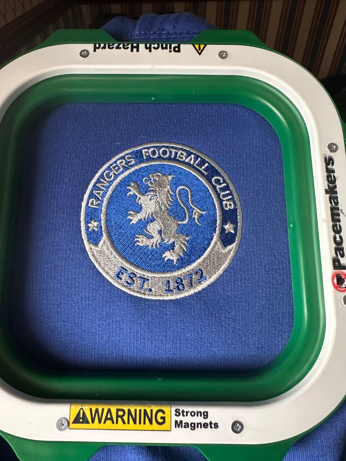 Gents Hoodie with Rangers design