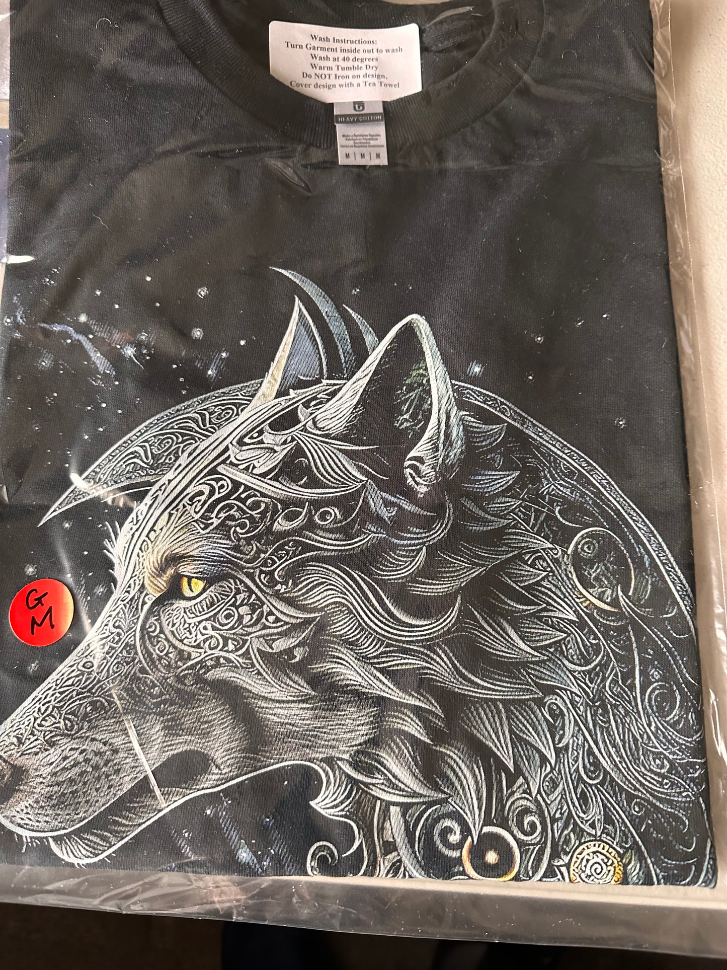 Gents wolf design t-shirt